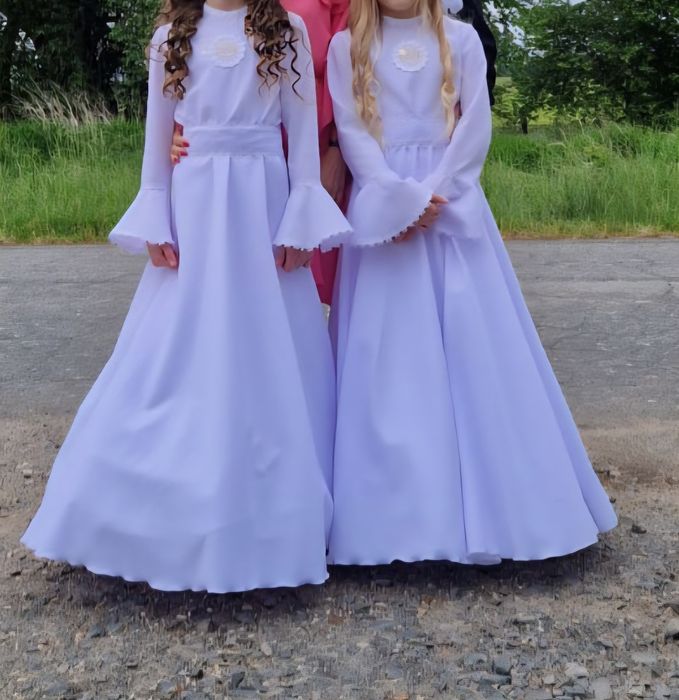 Sukienka / alba komunijna szyta na miarę z akcesoriami