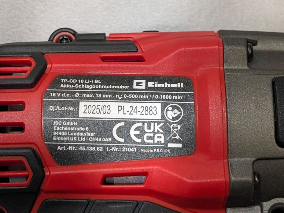 Einhell , 60Nm, udar, bezszczotkowy, wiertarko-wkrętarka TP-CD 18 Li-i