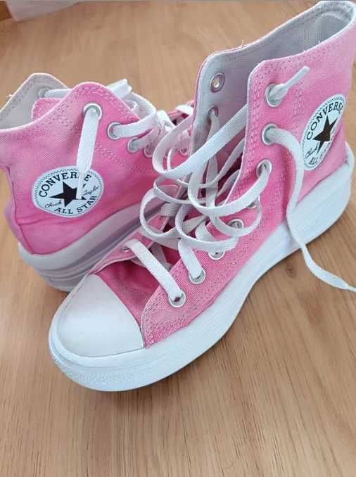 Tenis All Star plataforma Rosa