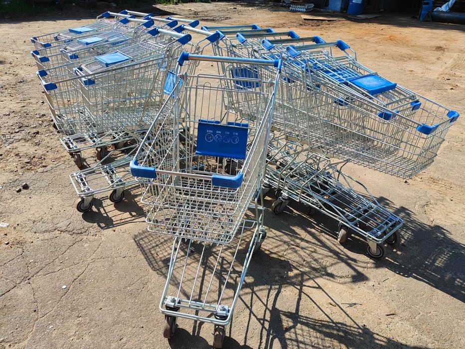 Купівельні візки 65 л б в, візки для супермаркету б у, торгові візки