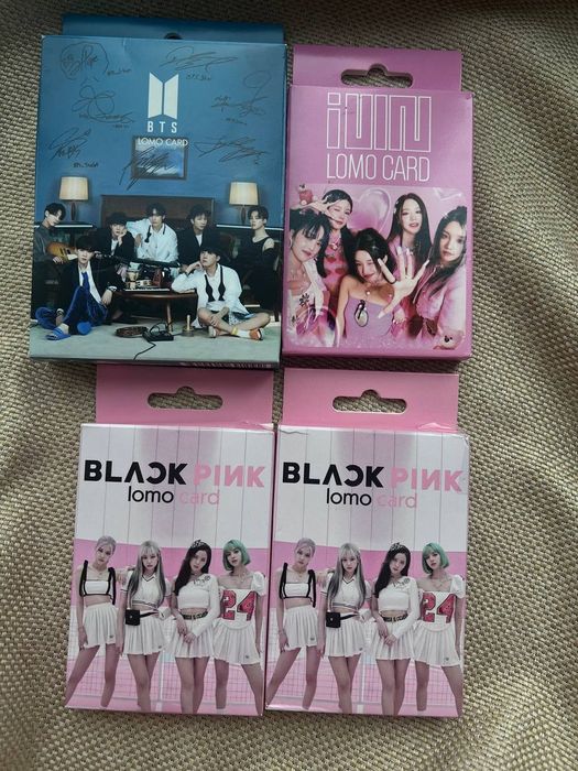 Lomo card blackpink, BTS, (G)I-dle