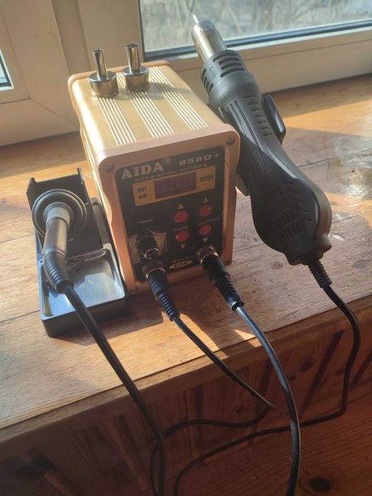 Термоповітряна паяльна станція AIDA 858D+