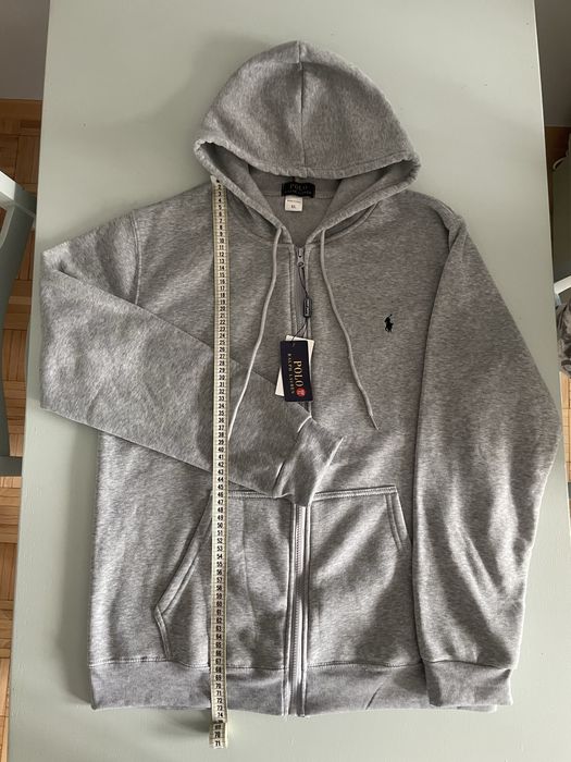 Szara bluza z kapturem XL