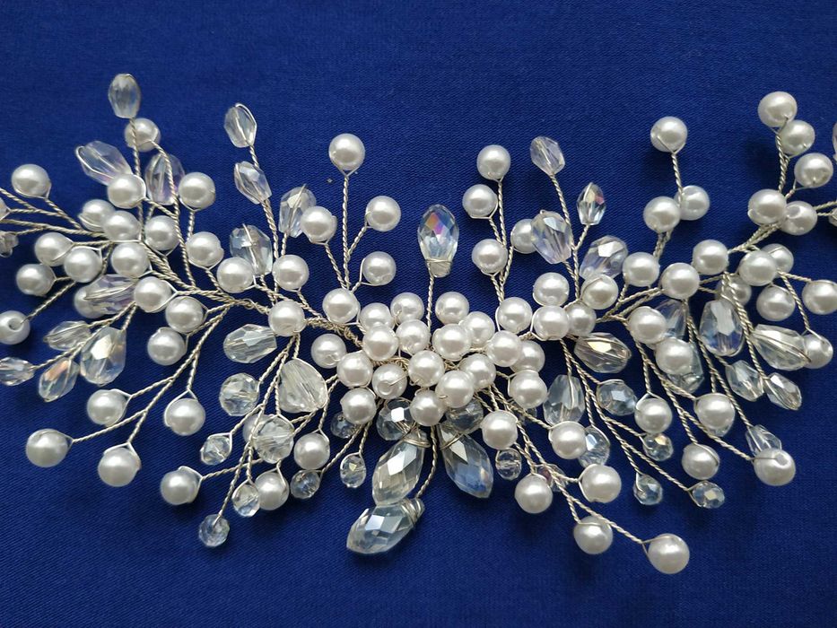 Святковий (весільний ) набір біжутерії кольє + сережки