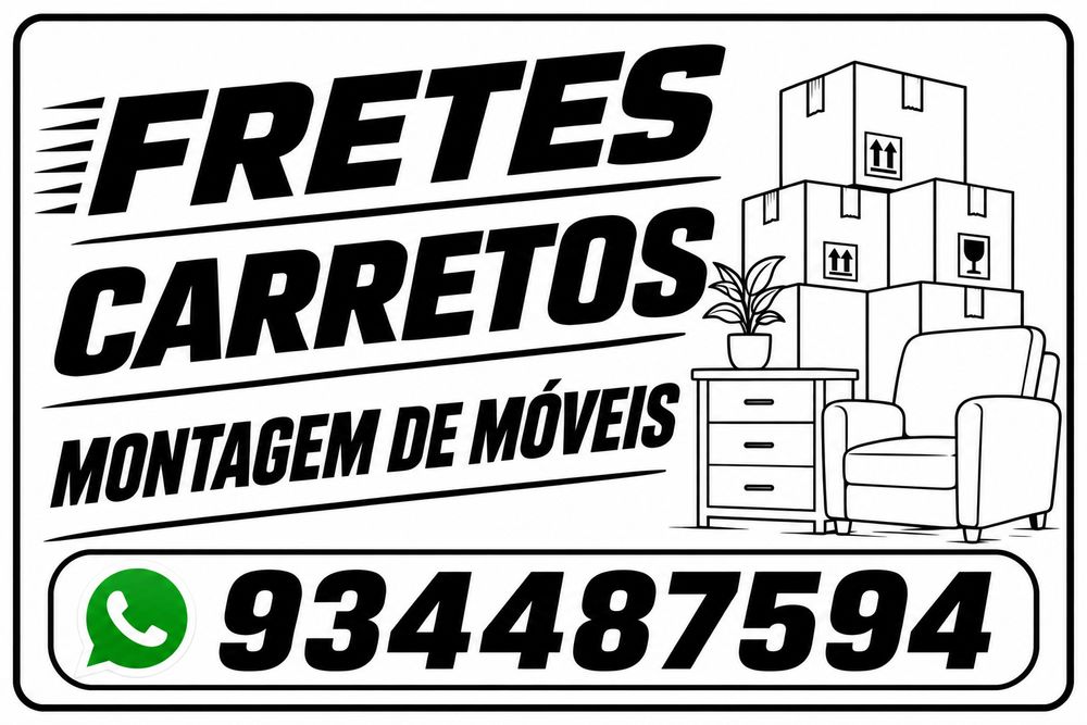 Fretes, mudanças e montagem de móveis