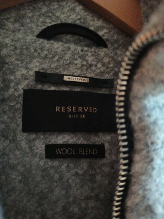 Płaszcz z domieszką wełny