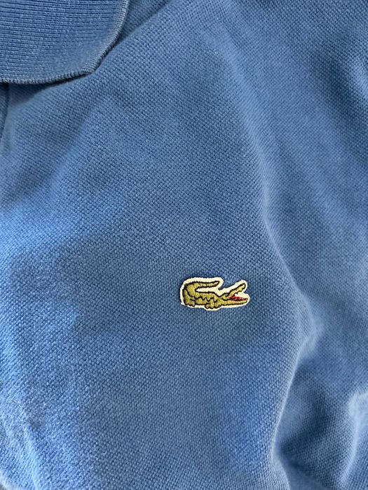 Niebieska męska koszulka polo - LACOSTE - M/L - OKAZJA