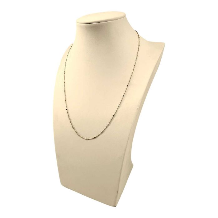 Złoty łańcuszek z ozdobną kostką 585 2,18G