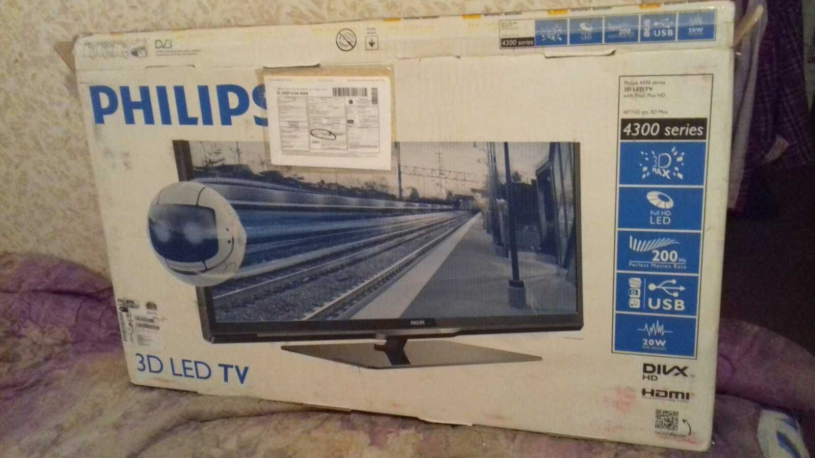 Телевизор 3D Philips 40PFL4308T/12: 6 500 грн. - Телевизоры Смела на Olx