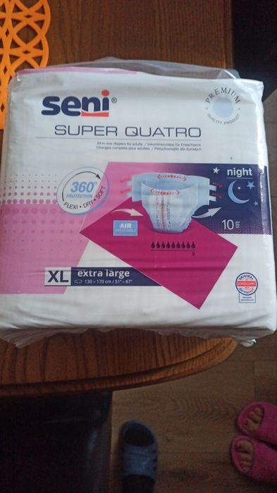 Pieluchomajtki Seni super quatro night XL
