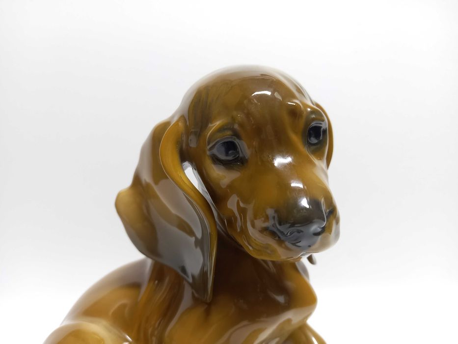 Jamnik, szczeniaczek, figurka Rosenthal Th. Kärner