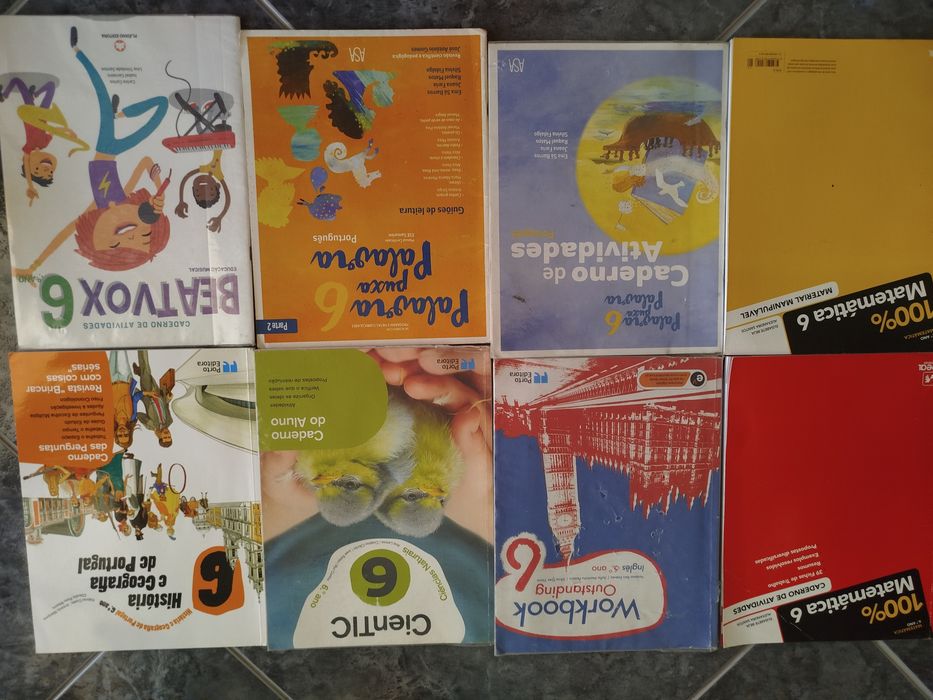 Vários manuais/ livros fichas 5° ao 11° anos