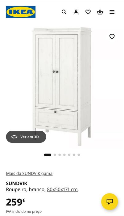 Roupeiro Criança Branco IKEA