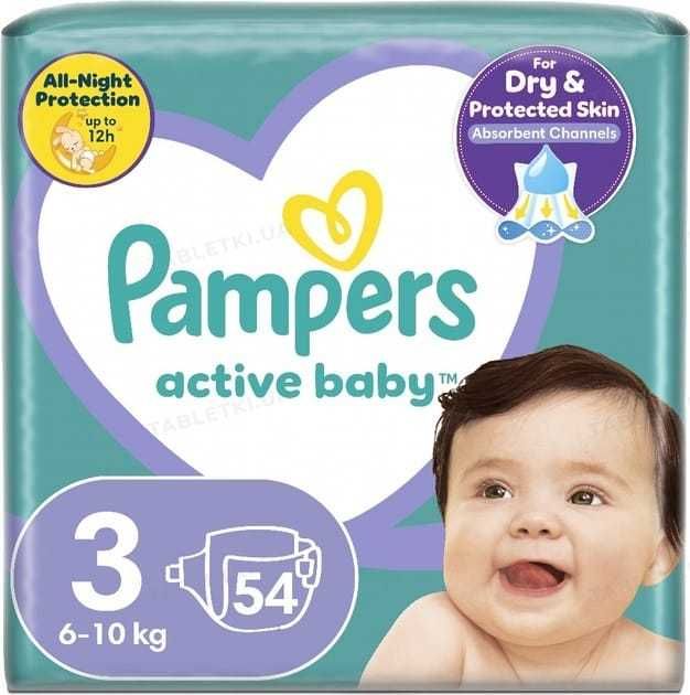 Памперси Pampers Active Baby 3 54 шт.