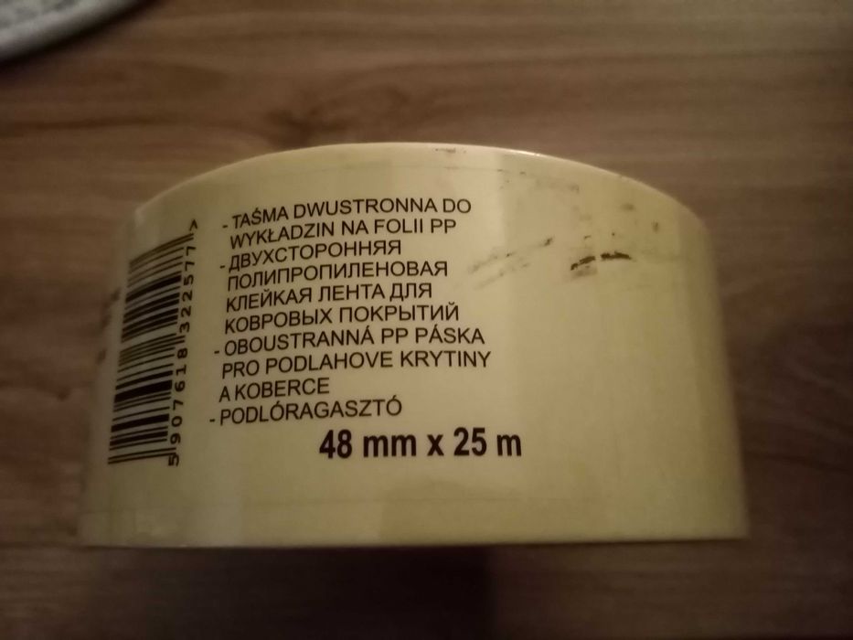 Taśma dwustronna do wykładzin 48mm x 25m
