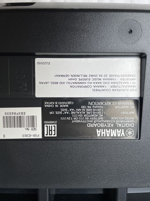 Keyboard Yamaha psr e363