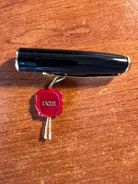 Caneta de tinta permanente Parker Sonnet (1996) Laca Preta – Aparo Ouro 18K