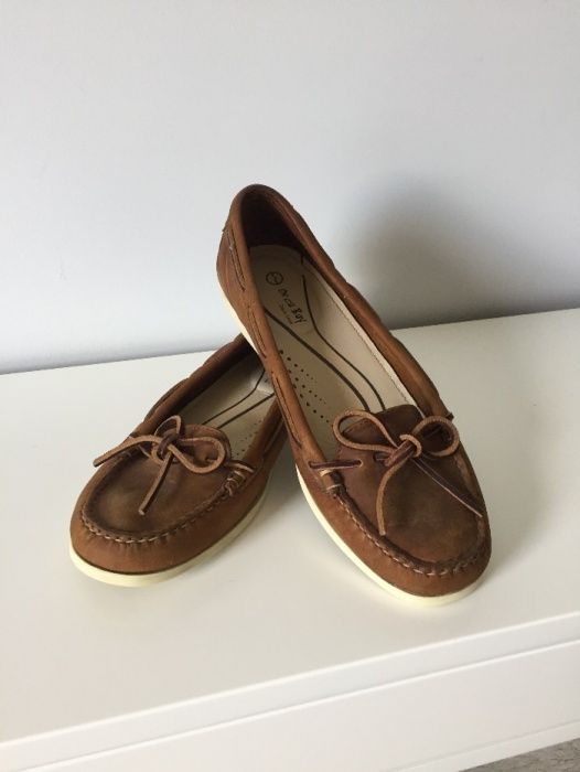 Brązowe mokasyny | Skórzane | 39