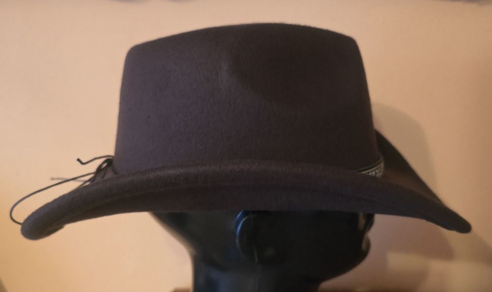 Elegancki kapelusz myśliwski, jeździecki, cowboyski w stylu USA. 57cm