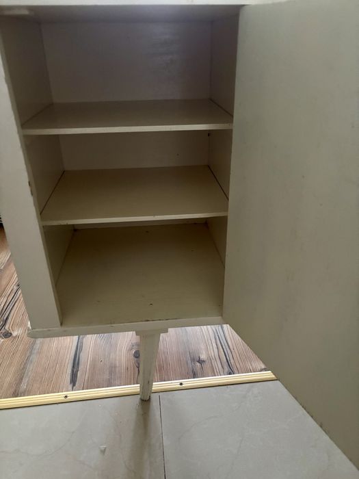 Drewniane szafki kuchenne styl rustykalny shabby chic