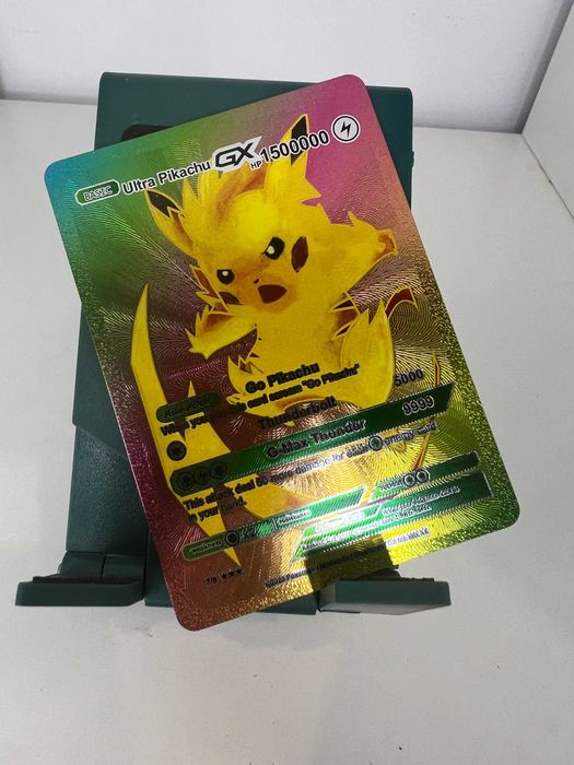 Wysokie HP Karta Pokemon Pikachu Ultra 1mln 500000 Basic Vmax