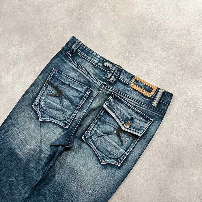 Vintage Spodnie Jeansy Y2K Rap Denim Pants Retro Swag 00s Trendy