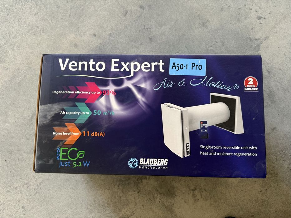 Побутовий рекуператор Blauberg Vento Expert A50-1 Pro