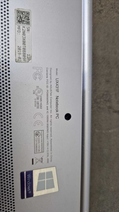 Ноутбук  Asus Zenbook UX431F i7-8565u/ Запчастини