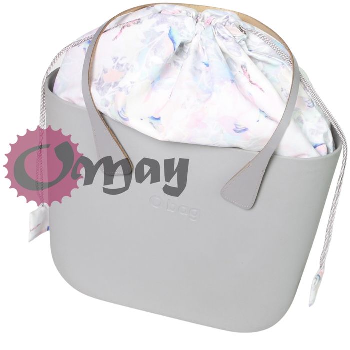organizer worek do OBAG STANDARD pastel ptaszki 2 kieszenie komin OMAY