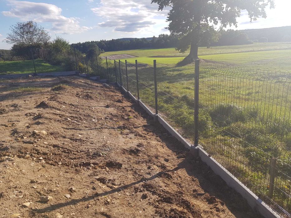 PANELE OGRODZENIOWE fi 5mm 153cm, podmurówka systemowa 77,5zł/mb