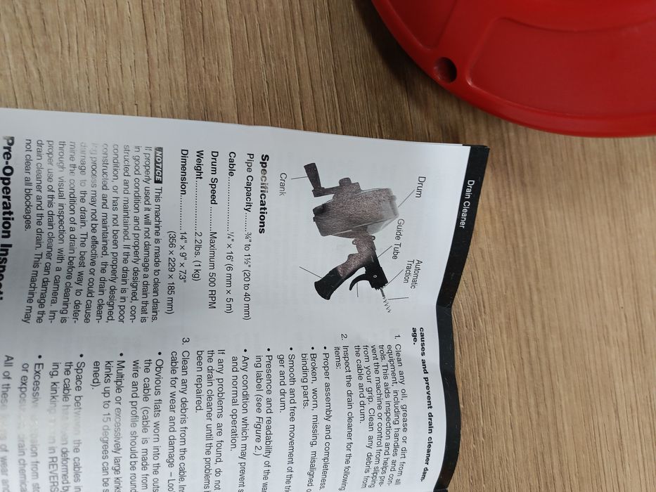 Przepychacz do rur power spin na wkrętarke