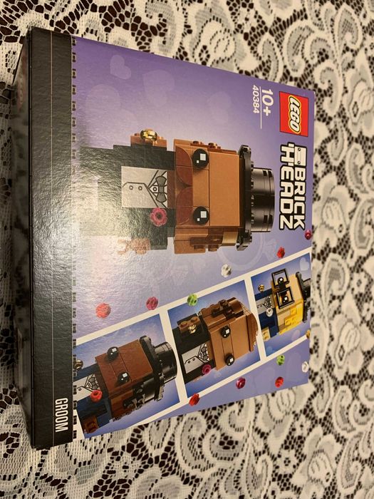 Dekoracja ślubna. Oryginalny prezent -  Pan Młody - Lego