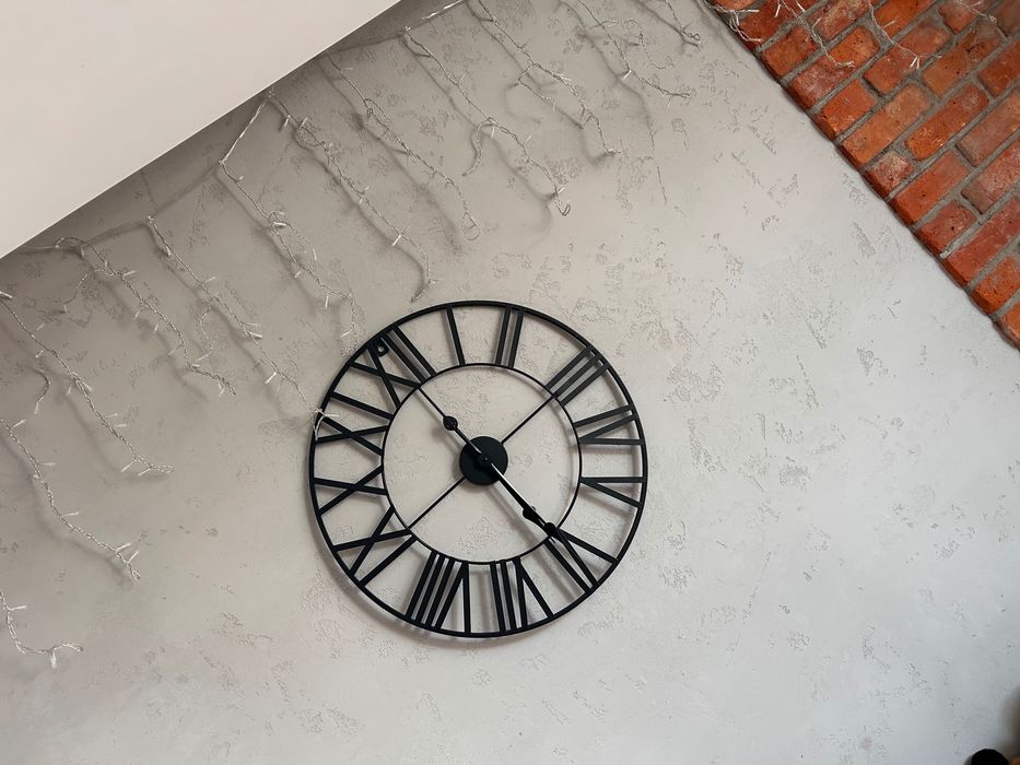 Zegar ścienny loft metal okrągły