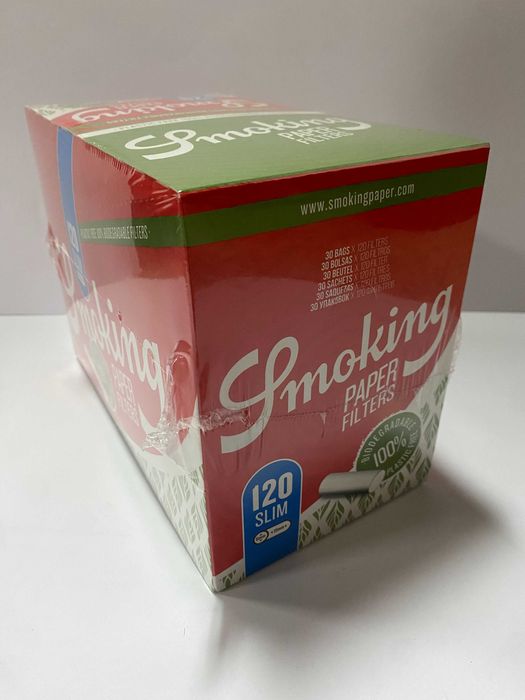 Caixa com 30 sacos de Filtros Bio Smoking Slim 6mm