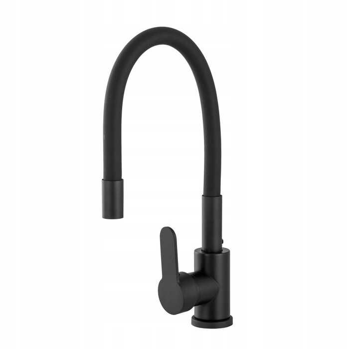 Nowa BATERIA KUCHENNA Czarna Elastyczna Kran Czarny Wylewka (-20%)