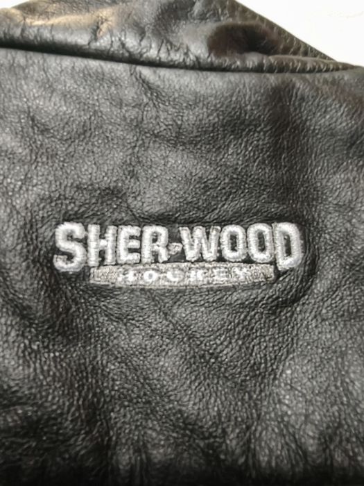 Кожаная куртка SHERWOOD Hockey,винтаж80еCanada 50p, exclusive.