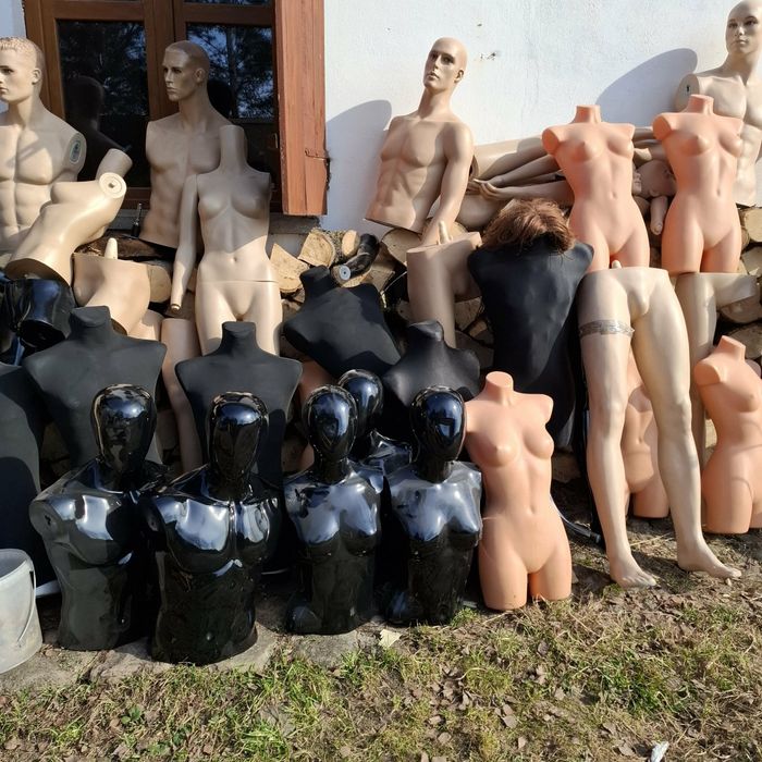 Manekiny sklepowe całość lub na sztuki