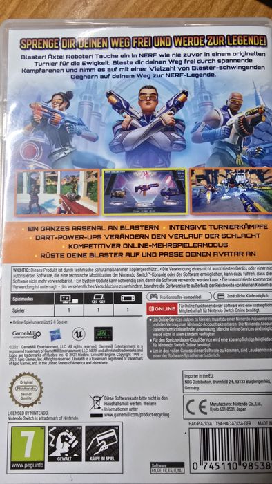 Nerf Legends Nintendo Switch gra