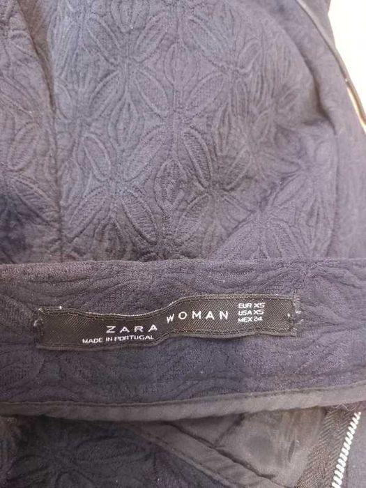 granowa spódnica elegancka zara granatowy