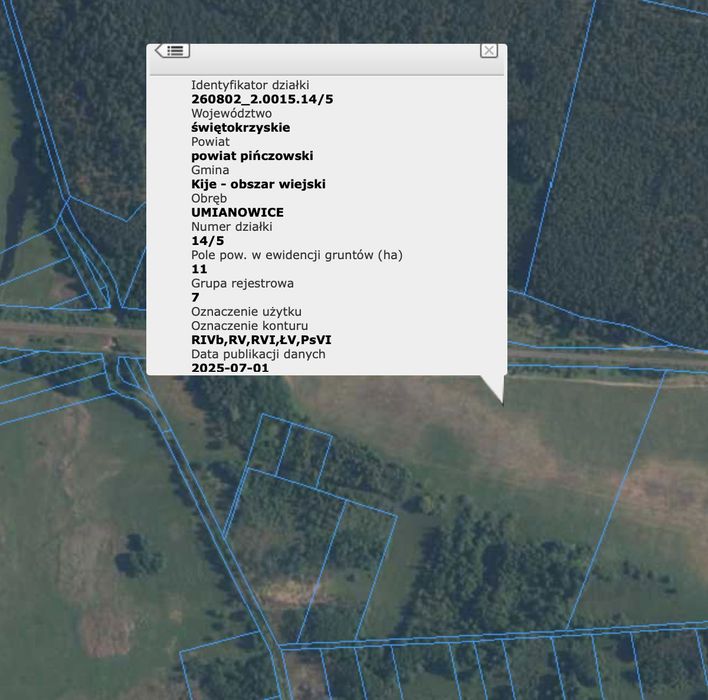 Sprzedam 11 ha grunt rolny, łąka dopłaty KRUS
