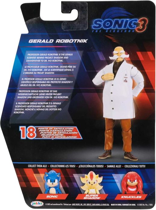 Sonic The Hedgehog Movie Gerald Robotnik Джеральд Роботнік Сонік