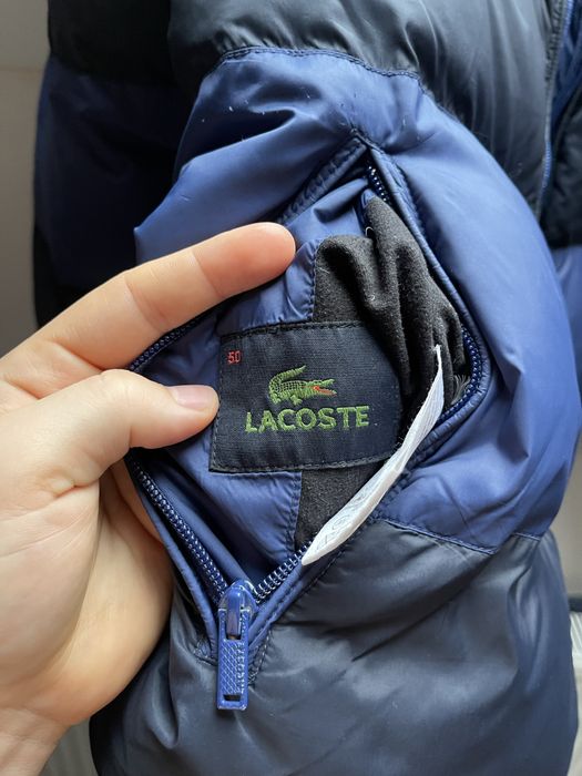 Пуховик lacoste original ,чоловічий зимова куртка