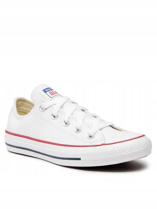 Converse 44 Buty Męskie Trampki All Star Skórzane Białe 132173C T1146