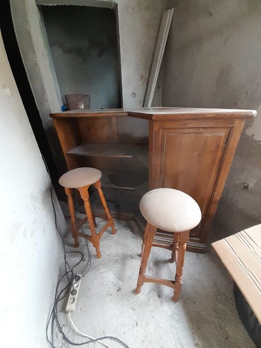 Bar madeira 2 bancos