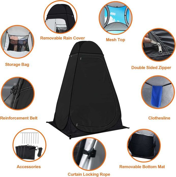 Riggoo Kempingowy Namiot Toaletowy i Prysznicowy Prywatność w Naturze
