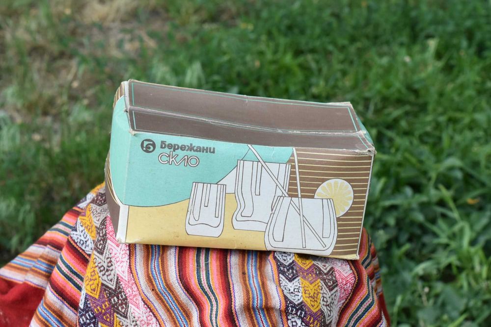 Бережанское стекло. Хрустальные кружки, комплект 6 бокалов