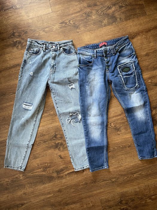 Джинси мом, джинси бойфренди з низькою посадкою, 27 розмір