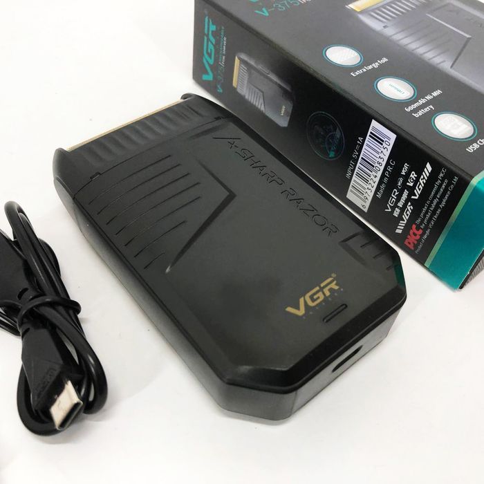 Електробритва VGR V-375 шейвер триммер IPX4 USB для бороды волос усов