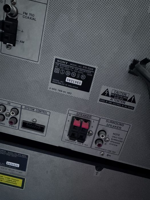 Aparelhagem Sony STR-D309+HTC-D309 + 2 Colunas