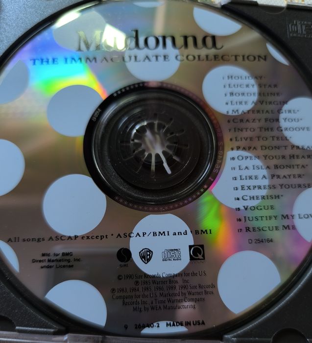 CD's disco musica Madonna.